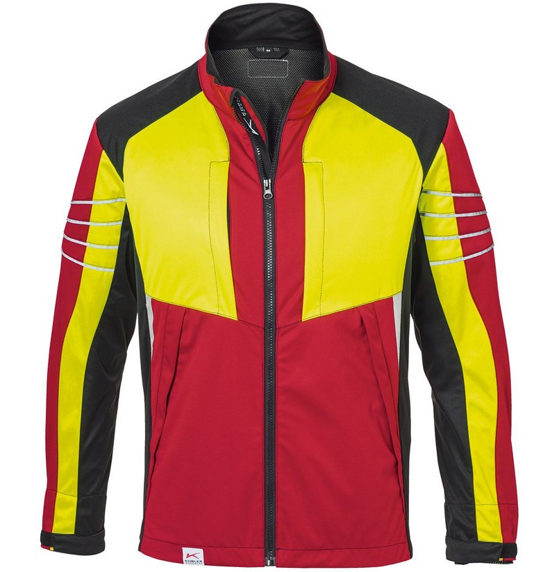 Forest Ultrashell Jacke PRO, rot-warngelb, Gr. XS
