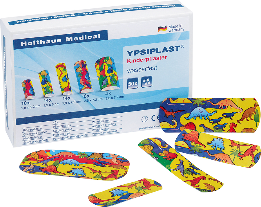 Kinderpflaster YPSIPLAST, wasserfest, 50-teilig