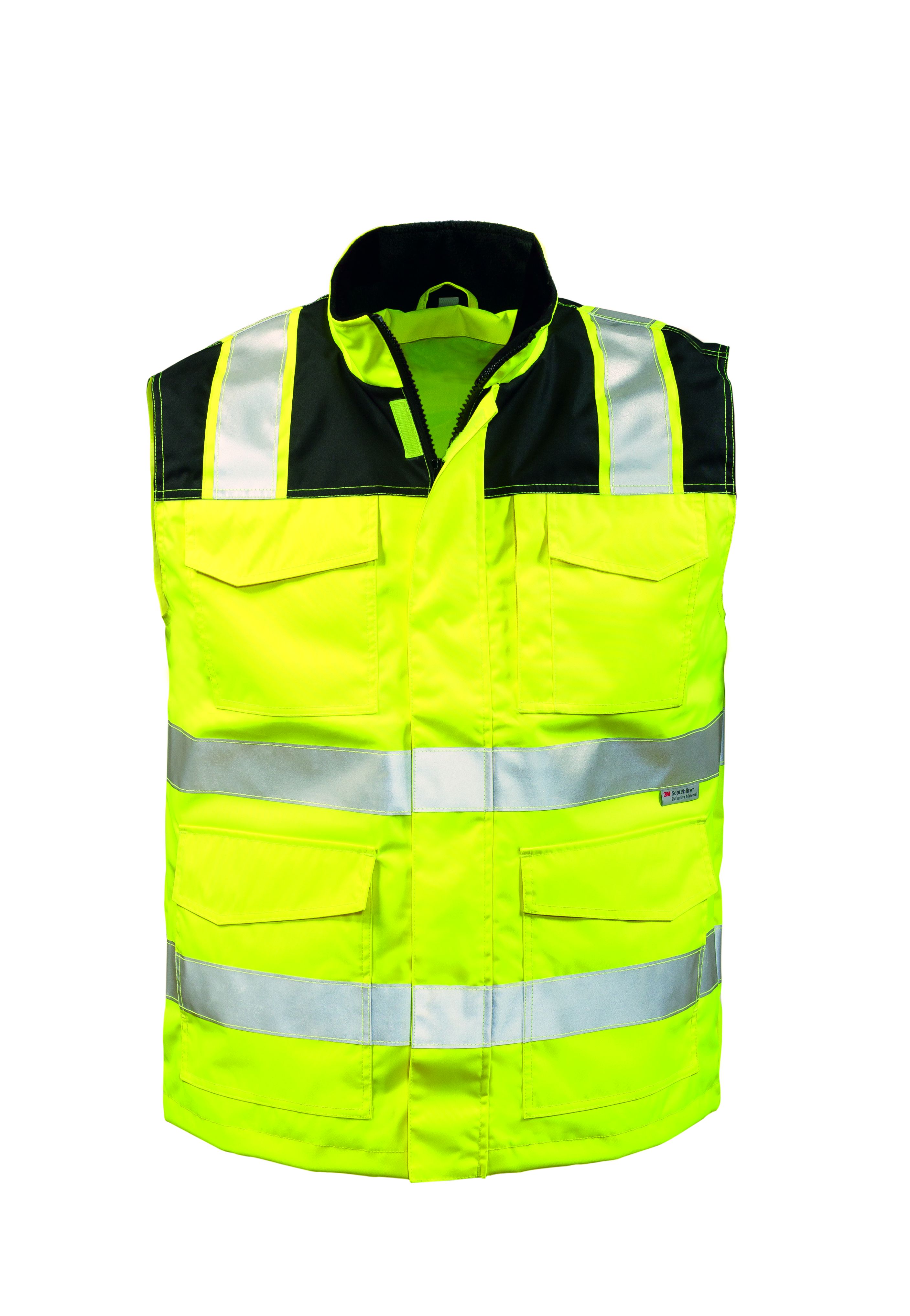 Warnschutzweste Gregor, gelb-schwarz, Größe 4XL