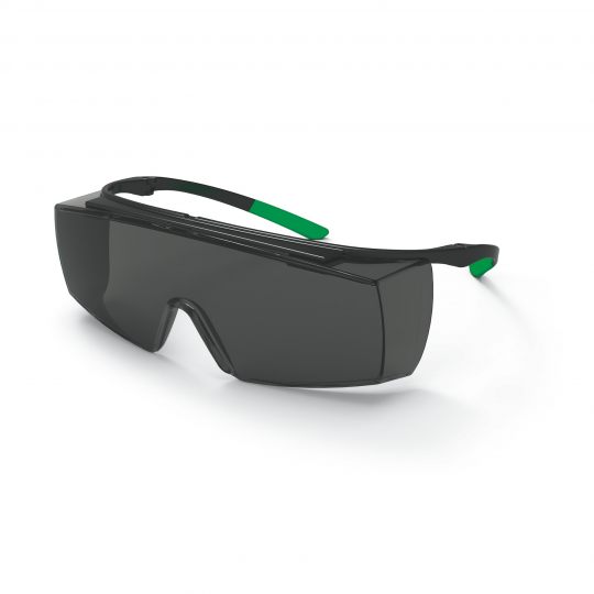 Schweißerschutzbrille uvex super f OTG, grau infra. SS5, schw.-grün