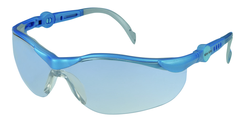 Panoramabrille farblos, blau-grau