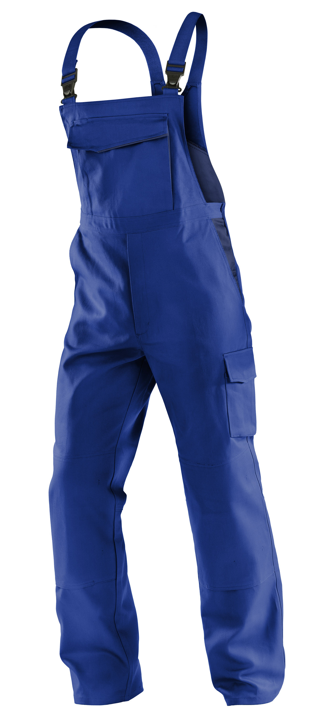 Latzhose Identiq Cotton, kbl.blau-dunkelblau, Größe 50