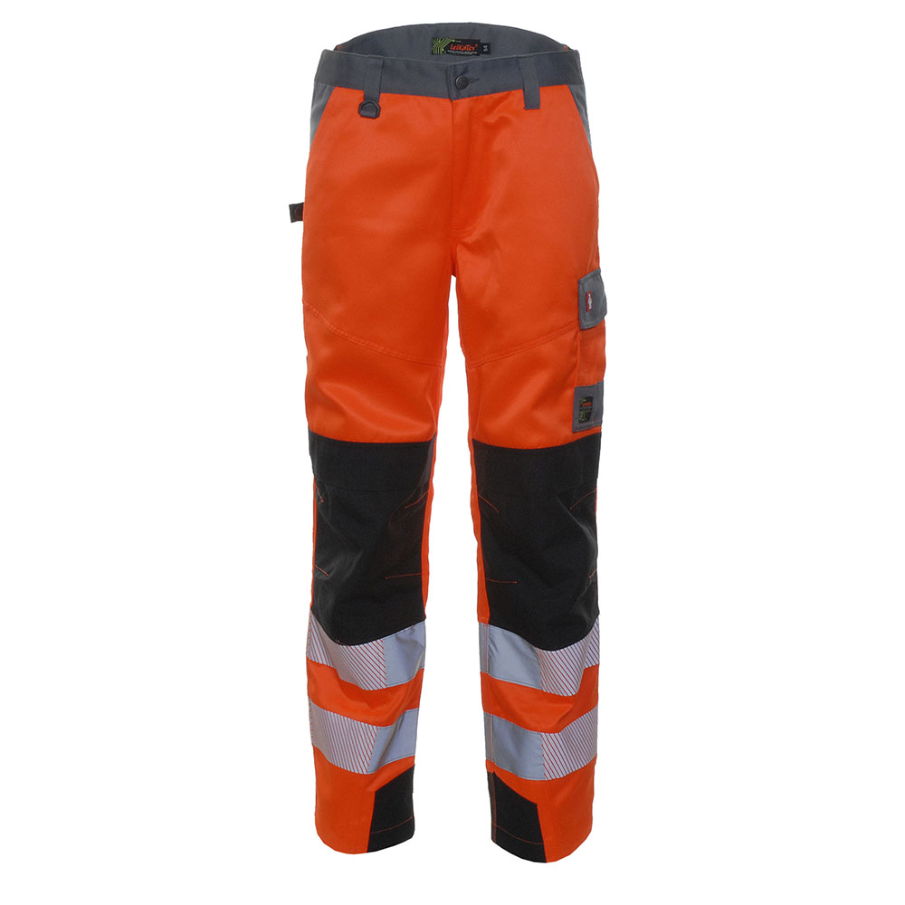 Warnschutz Bundhose BRIGHT LINE, warnorange-grau, Größe 64