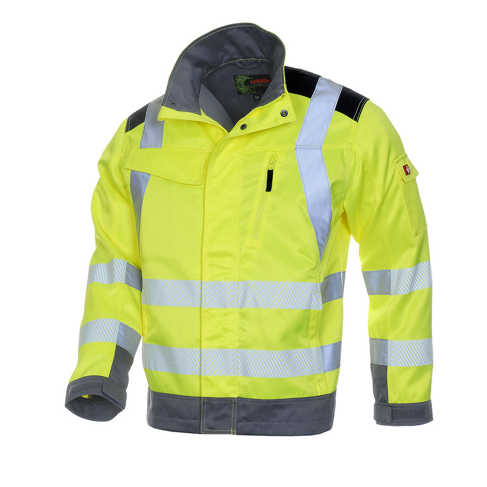 Warnschutz Jacke BRIGHT LINE, neongelb-grau, Größe 64