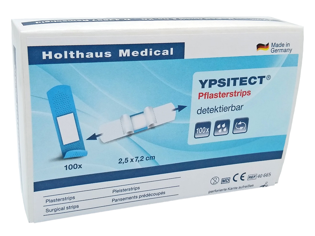Pflasterstrips  YPSITECT, detektierbar, 100 Stück